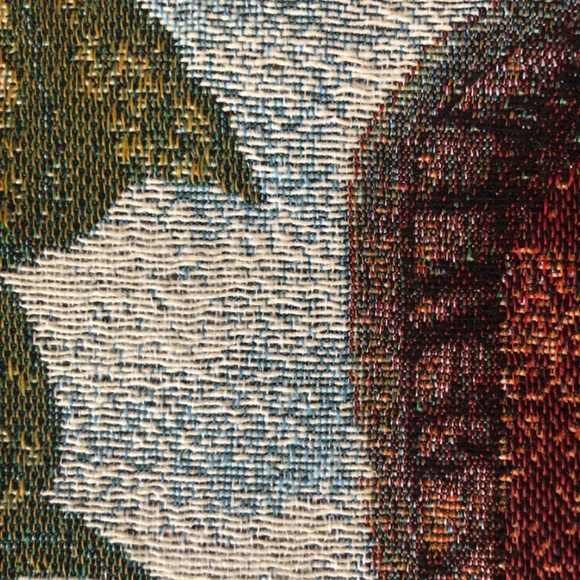 RED TOWER TAPESTRY, FULLY LINED, 56” long, 38” wide - Picture 5 of 6